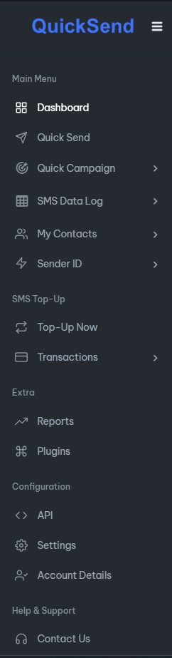 QuickSend.lk Dashboard